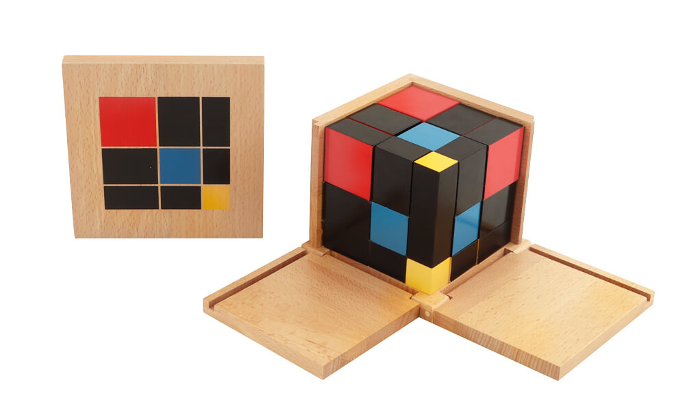 Montessori material Trinomial Cube