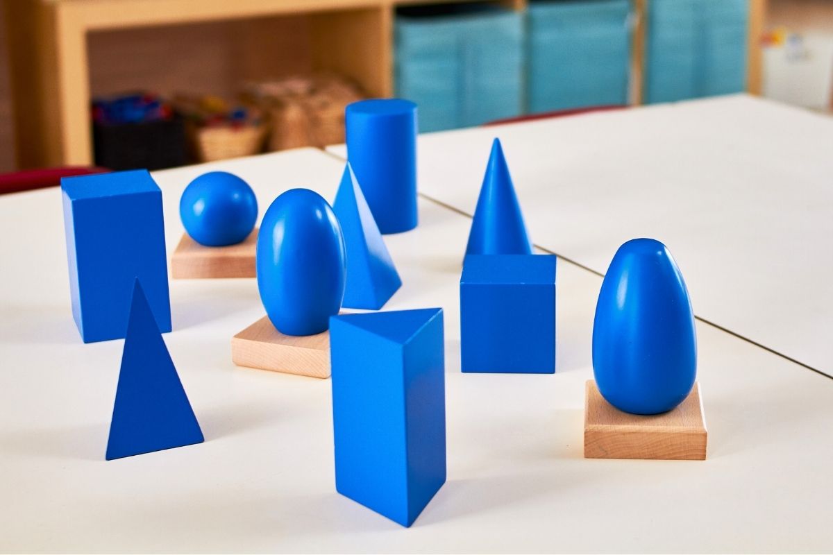 Geometric Solids Montessori Mastering Shapes Space Montessori Theory
