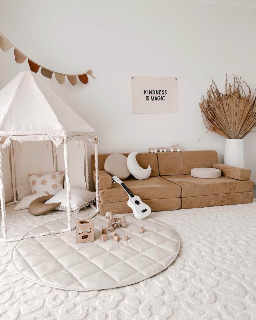 Kindness Inspired Minimalist Play Space