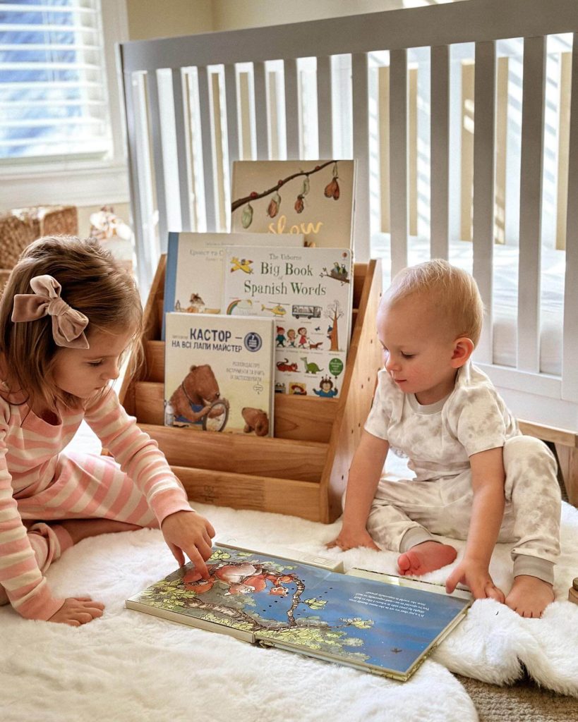 enchanted montessori reading space sibling bonding