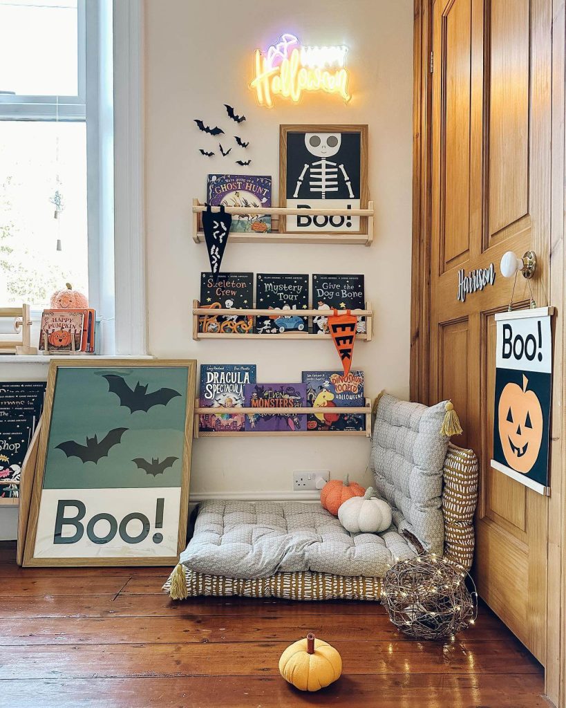 spooky montessori reading spot
