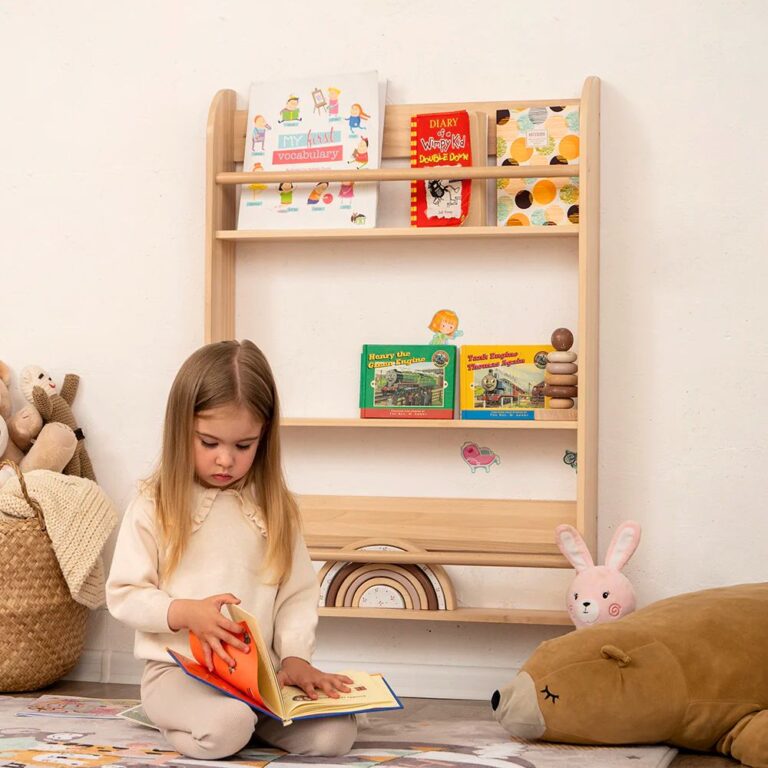 Minimalist Wooden Wall Shelves For Nurseries Reference: 15 Best Montessori Bookcases In 2024 To Inspire Young Readers