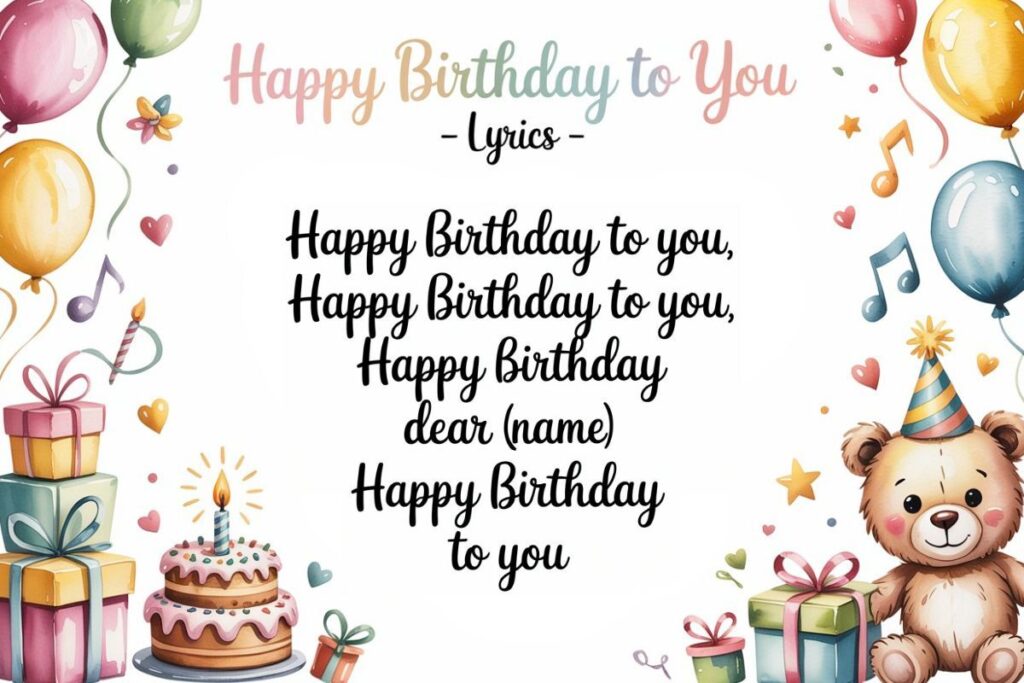 Terrific Happy Birthday To You Song Lyrics Gallery