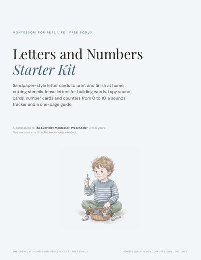 Preview of the first page of Letters and Numbers Starter Kit