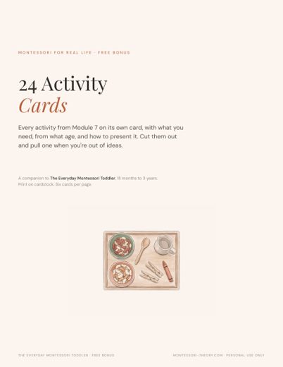 Preview of the first page of 24 activity cards